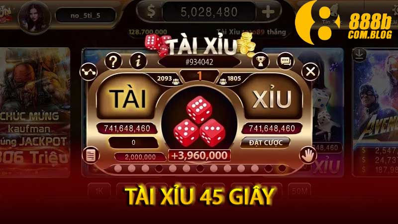 tài xỉu 45 giây